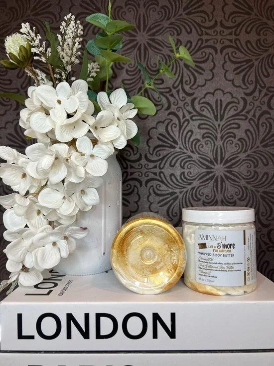 AMINNAH Toasted Marshmallow Whipped Foaming Soap & S'more Whipped Body Butter - Picture 2 of 4